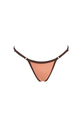 MIAMI Adjustable Thong Orange Cream