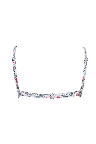 Bandeau Bikini top flowers coquette minimal