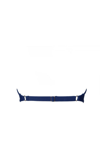 Bandeau Navy minimal adjustable bikini top
