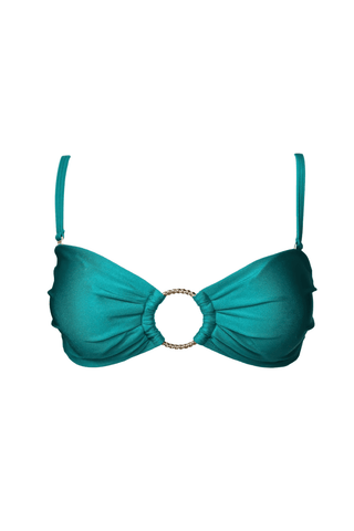 LUCIA Bandeau Top Emerald.