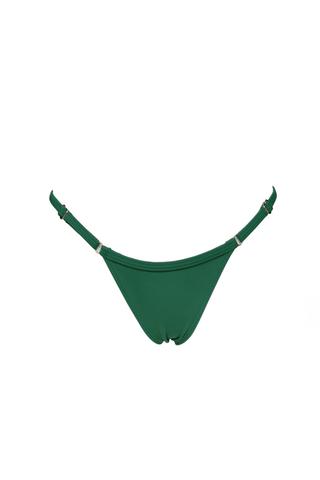 MIAMI Adjustable Thong Bikini bottoms hunter green