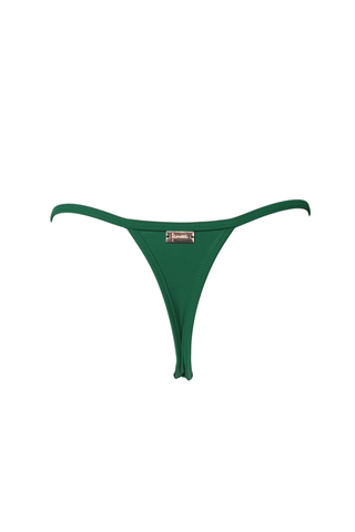 MIAMI Adjustable Thong Bikini bottoms hunter green