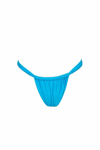 Blue cheeky swimwear bottom adjustable style