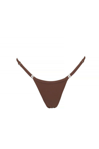 MIAMI Adjustable Thong bikini bottoms coconut