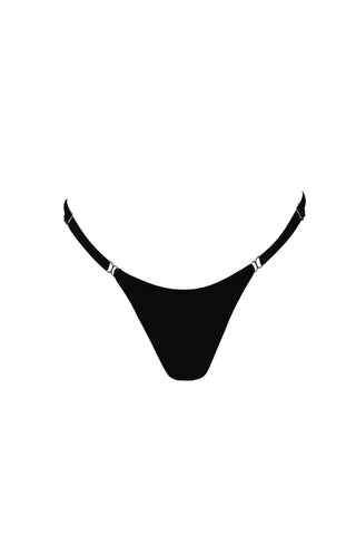 MIAMI Adjustable Bikini Thong Obsidian black