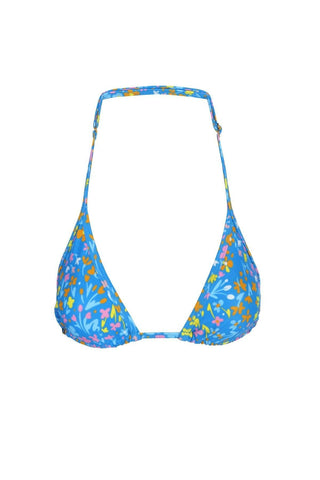 MIAMI Adjustable Bikini Top Neon Bloom